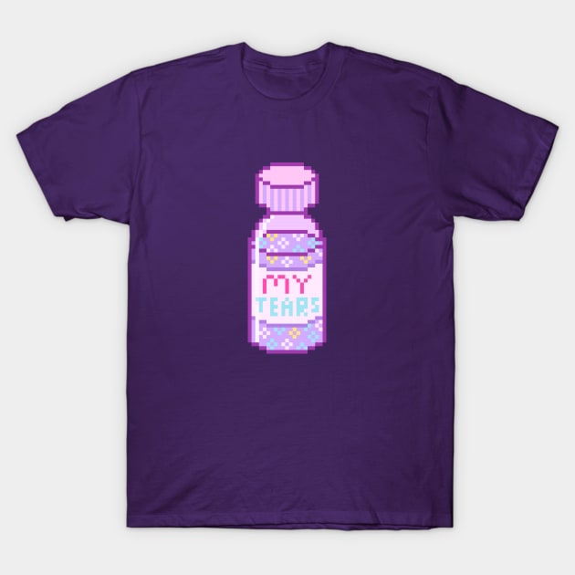 My tears bottle pixel art T-Shirt by Emy wise